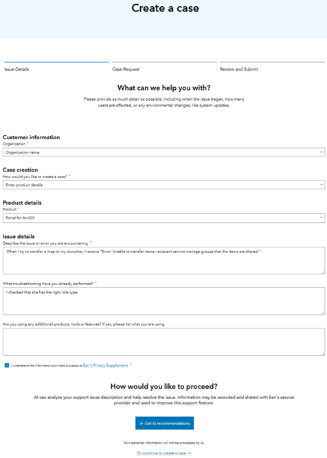 ArcGIS tab